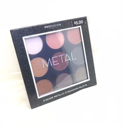 Profusion Cosmetics 9 Shade Eyeshadow Palette ~ Metal