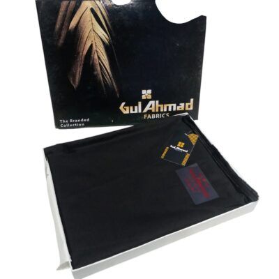 Gul Ahmed Men’s Unstitched Collection ( Black with Red Tag )