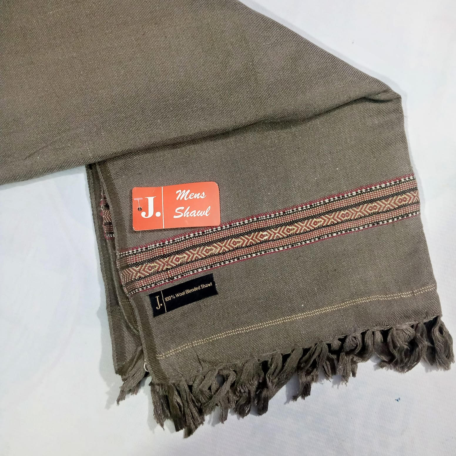 J. Mens Wool Shawl