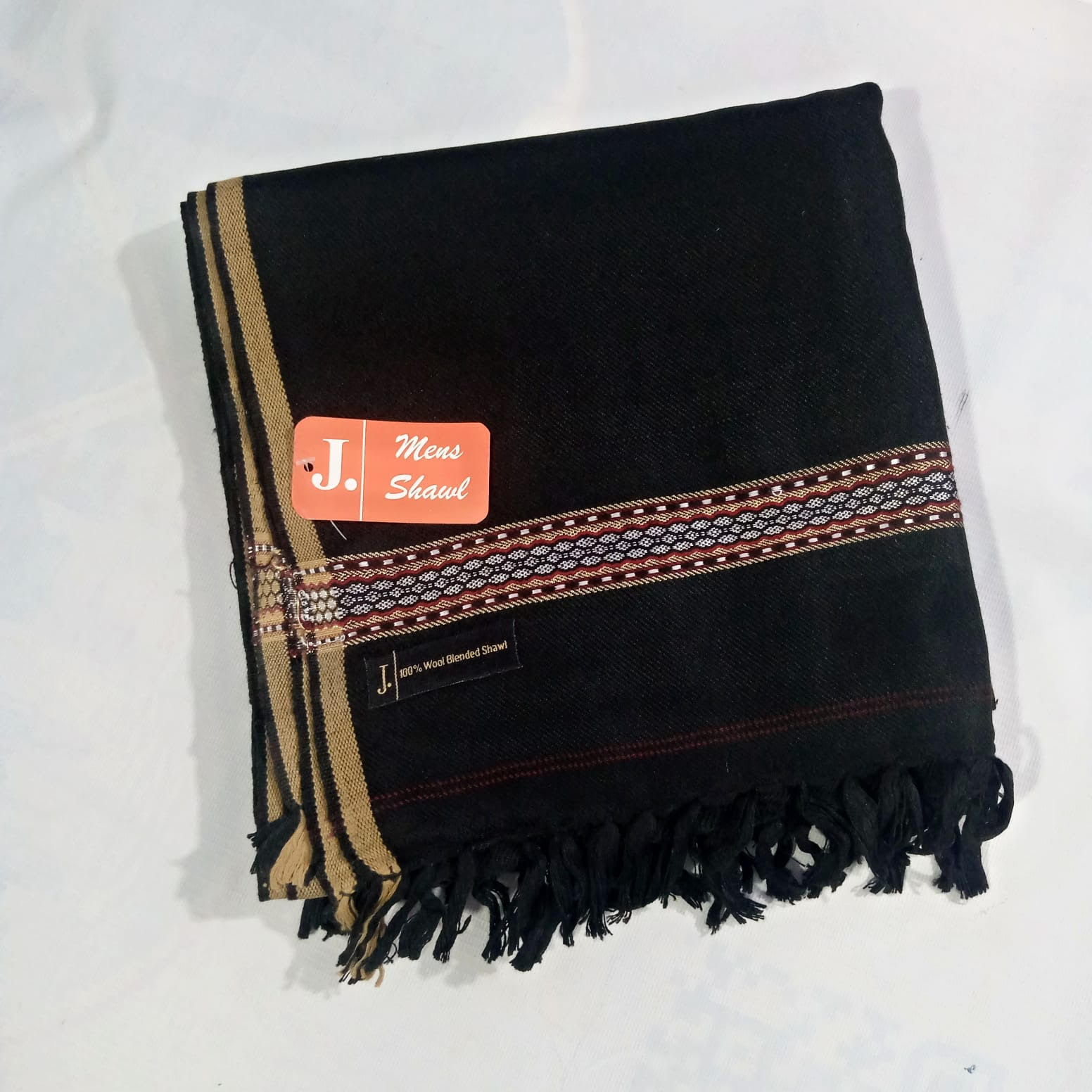 J. Mens Wool Shawl