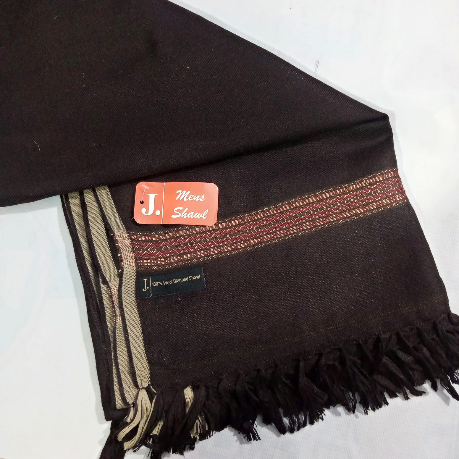 J. Mens Wool Shawl