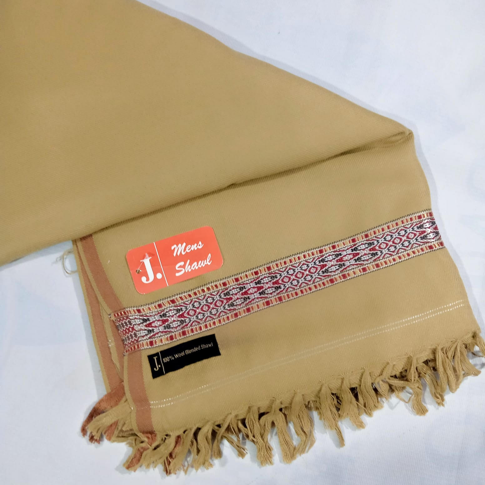 J. Mens Wool Shawl