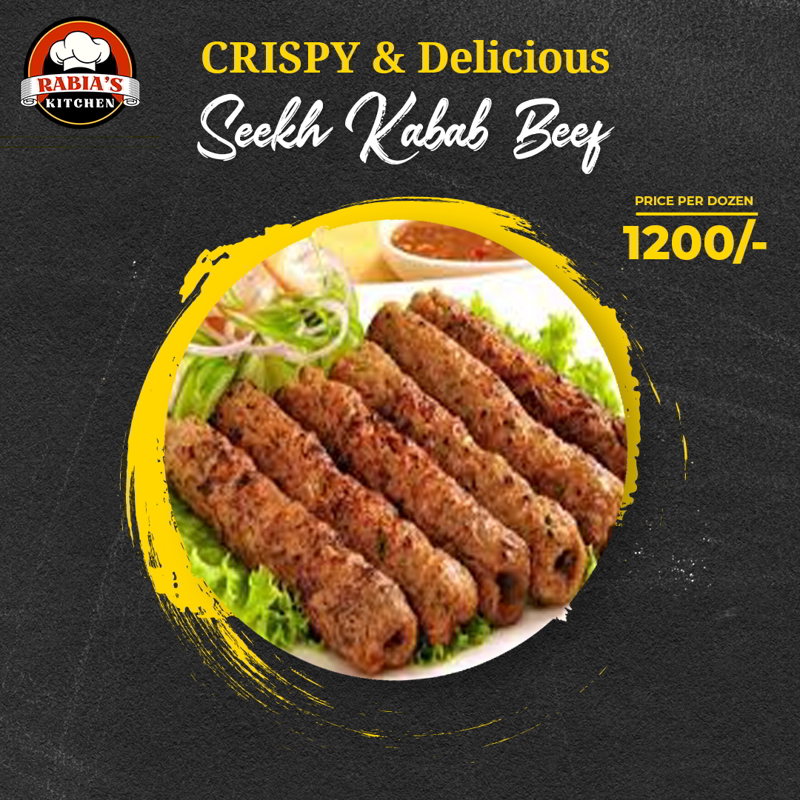Seekh Kabab Beef (12 Pcs)