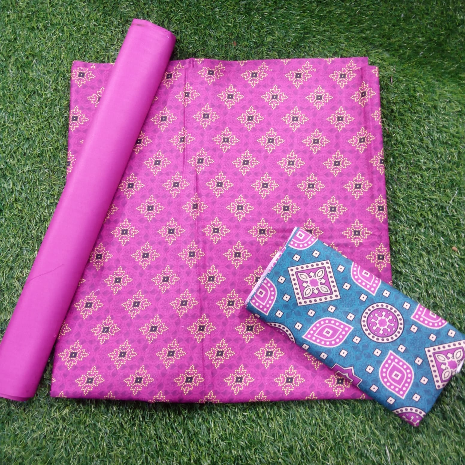 Laiba Abiha Purple and Green