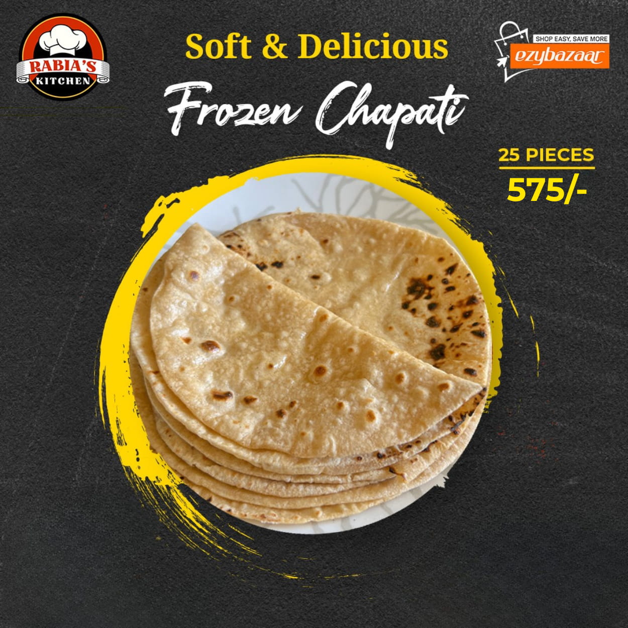 Frozen Chapati (25 Pcs)